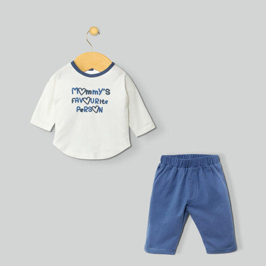 Mommy’s Favorite Person Shirt & Trouser 2pc Set